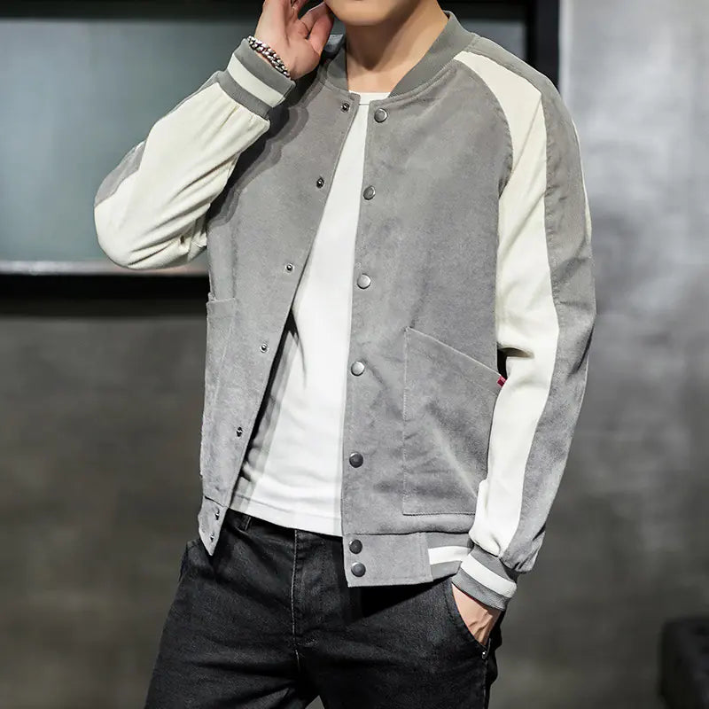Korean Style Men's Casual Jacket for Youth (Long Sleeve)