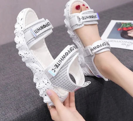 All-Match Velcro Platform Sports Daddy Sandals