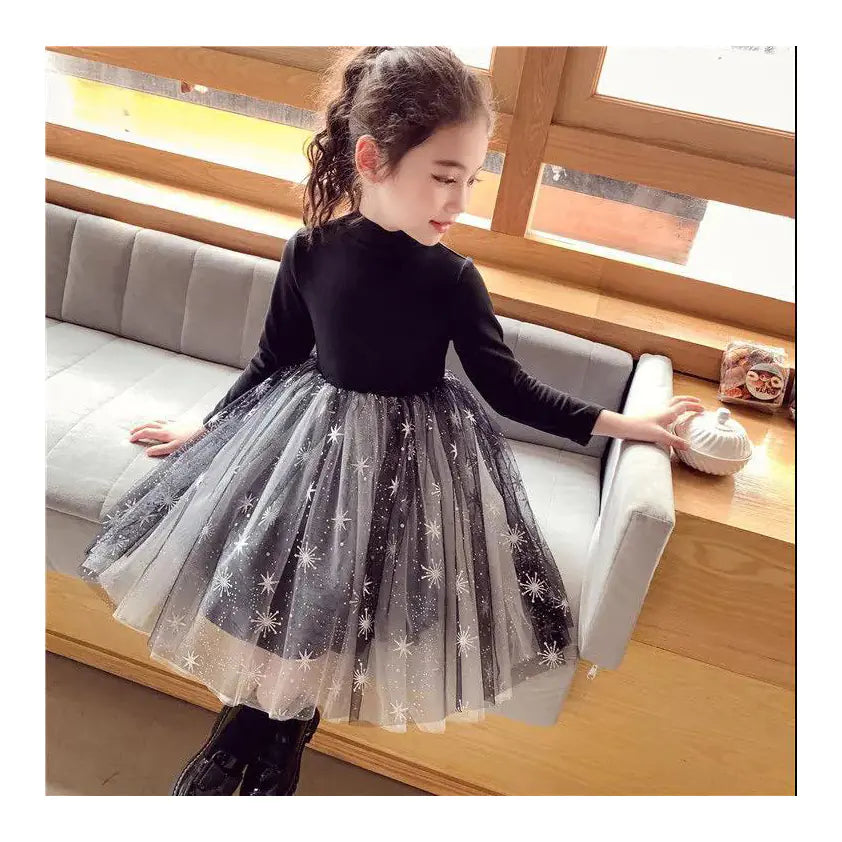 Girls' Long Sleeve Autumn Fairy Dress